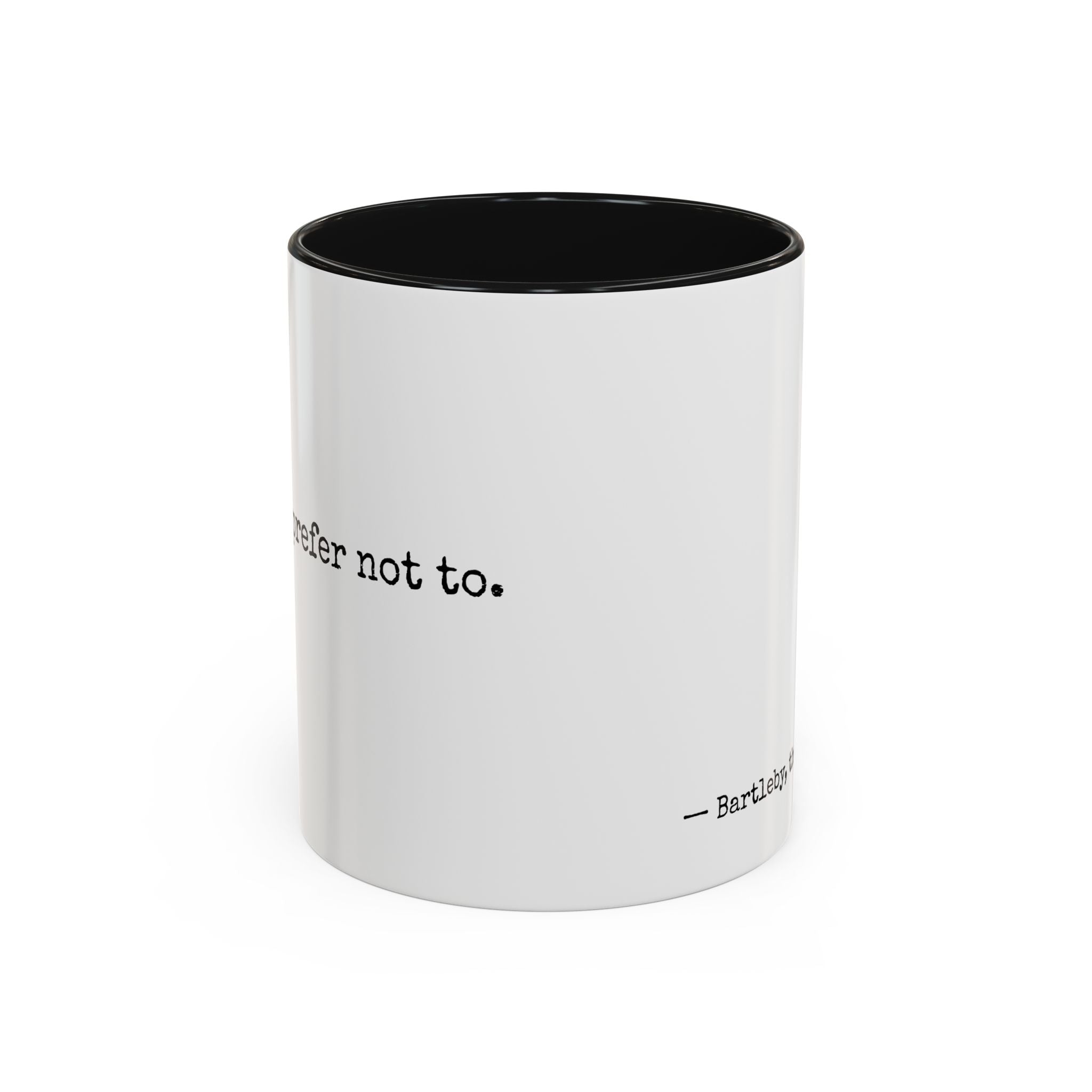 Bartleby, the Scrivener Minimalist Quote Mug