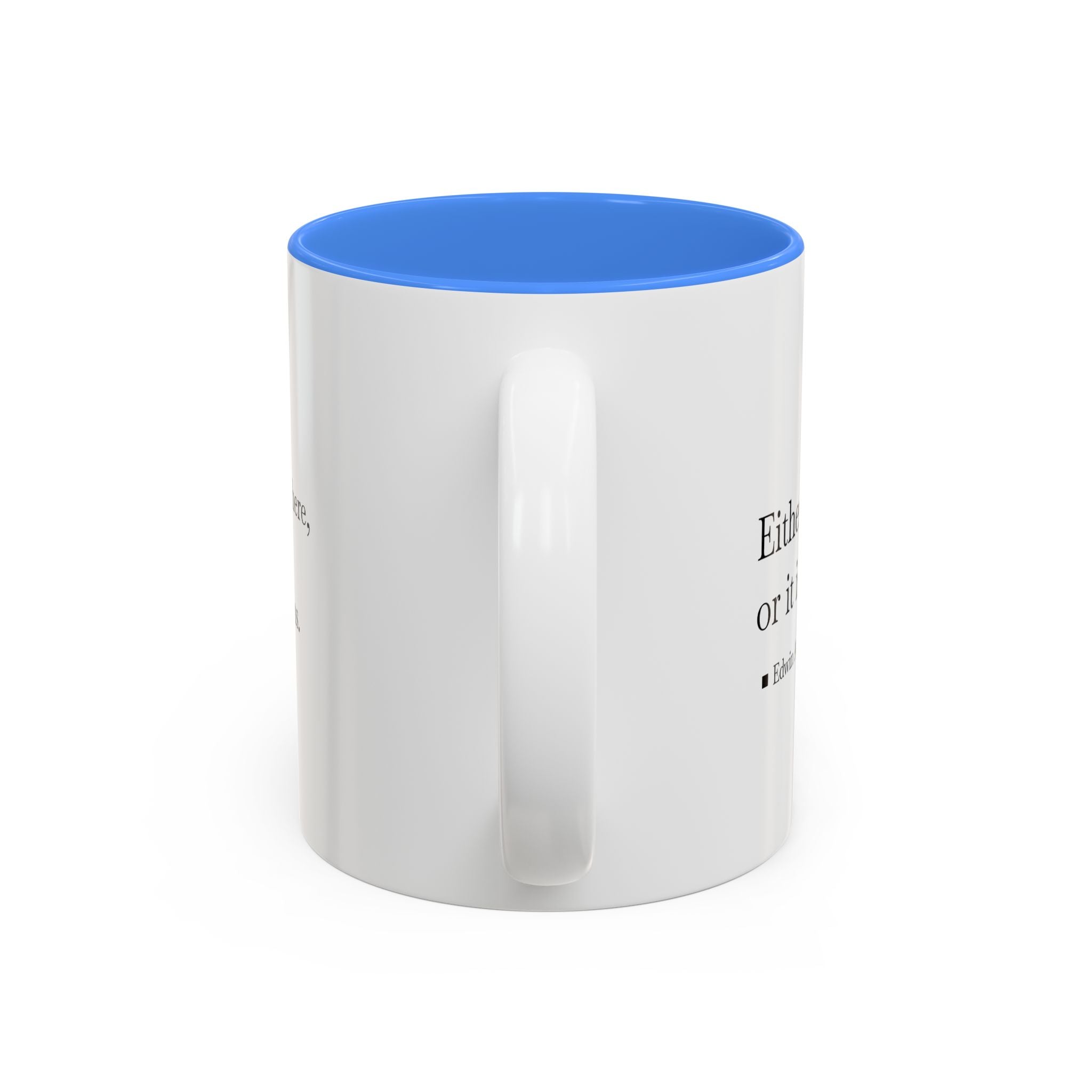 'Flatland' Quote Two-Tone Accent Coffee Mug