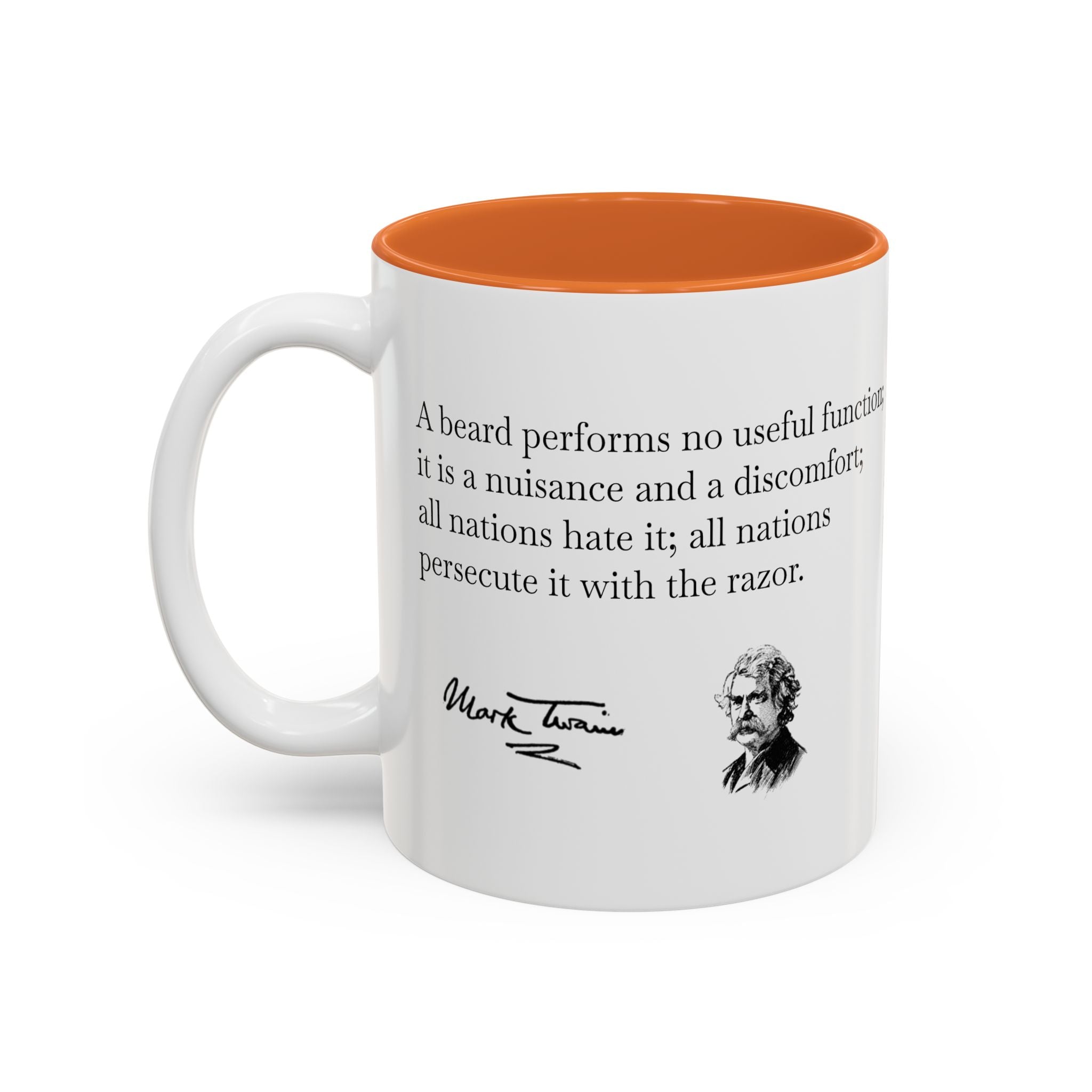 Mark Twain Quote Accent Mug (Two-Tone, 11oz/15oz)