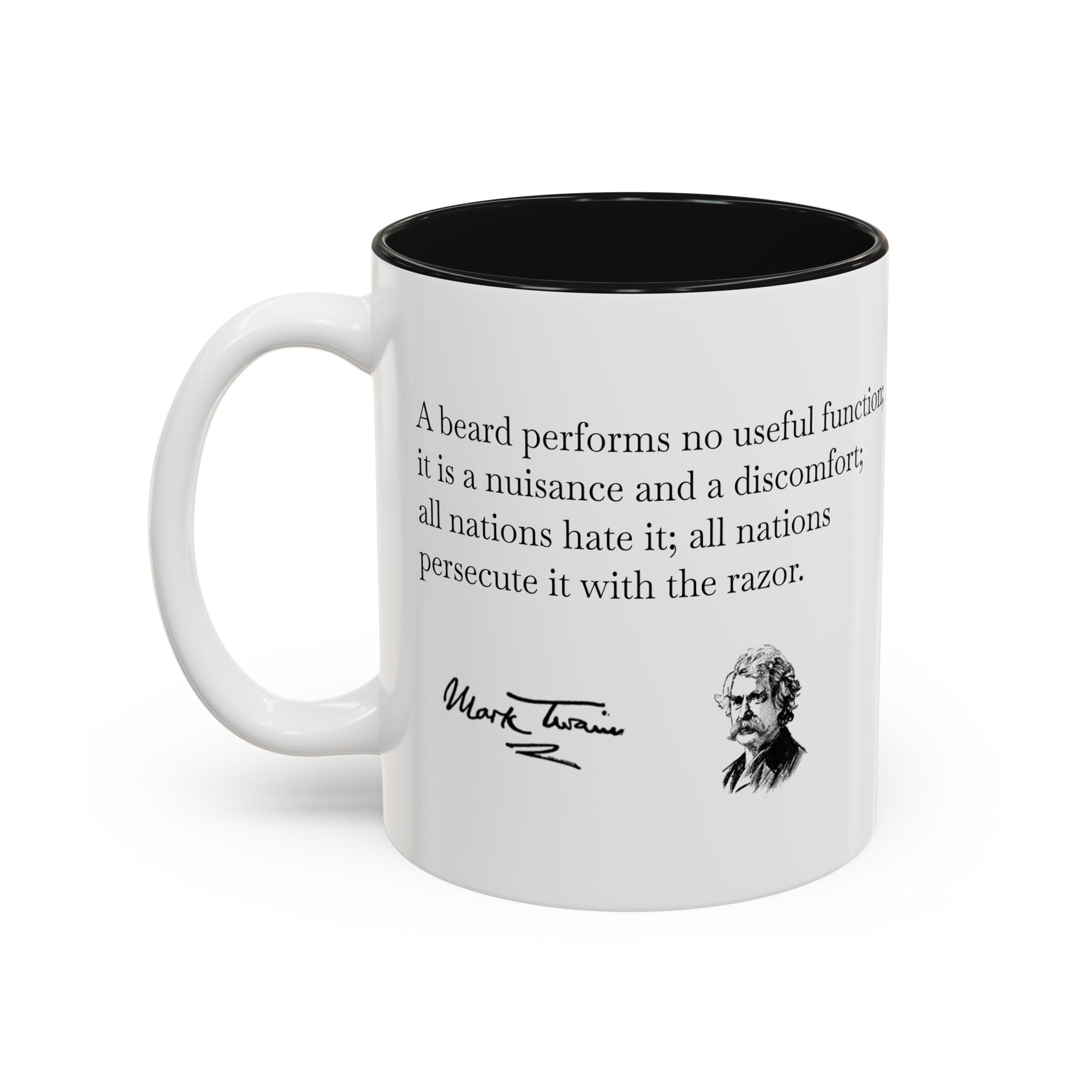 Mark Twain Quote Accent Mug (Two-Tone, 11oz/15oz)