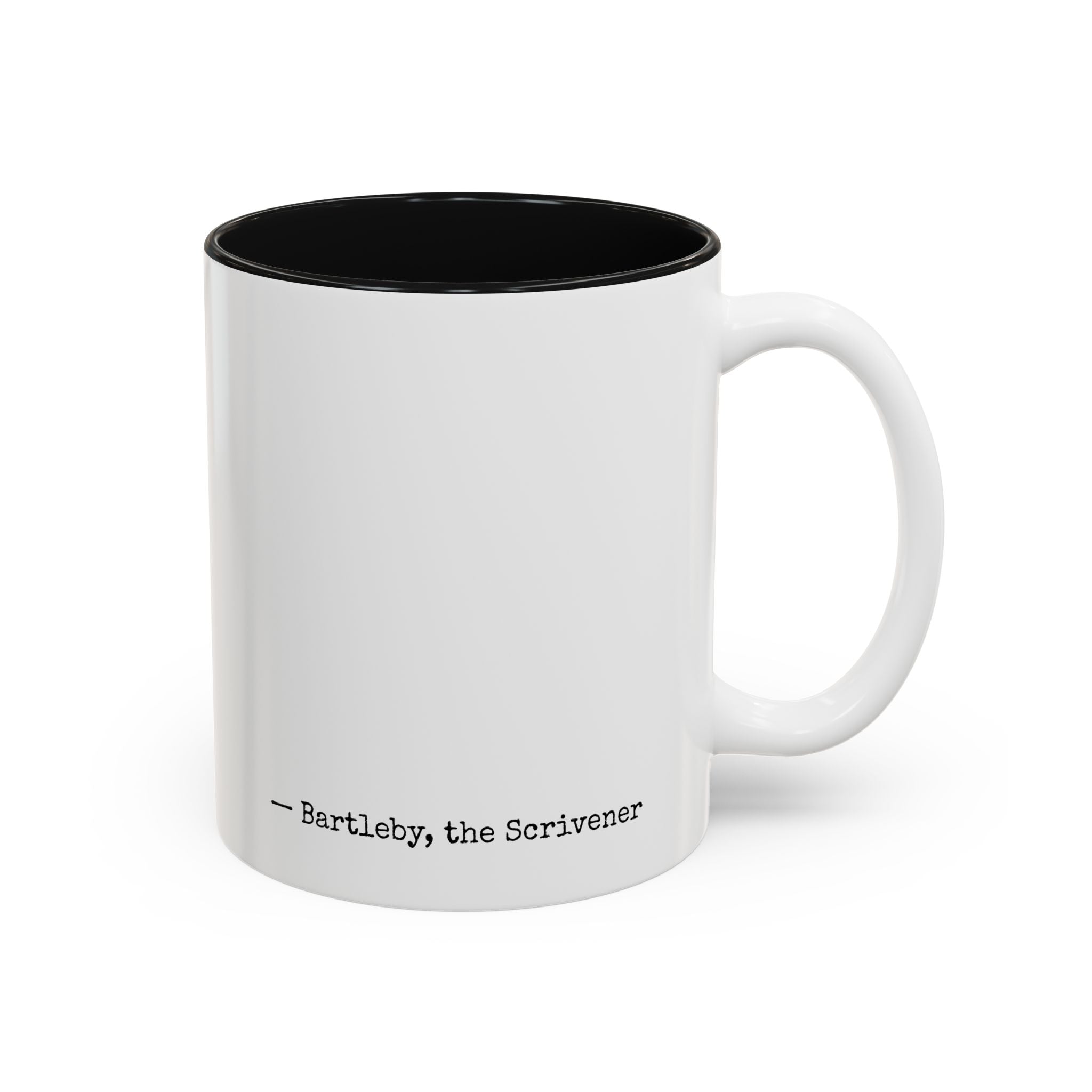 Bartleby, the Scrivener Minimalist Quote Mug