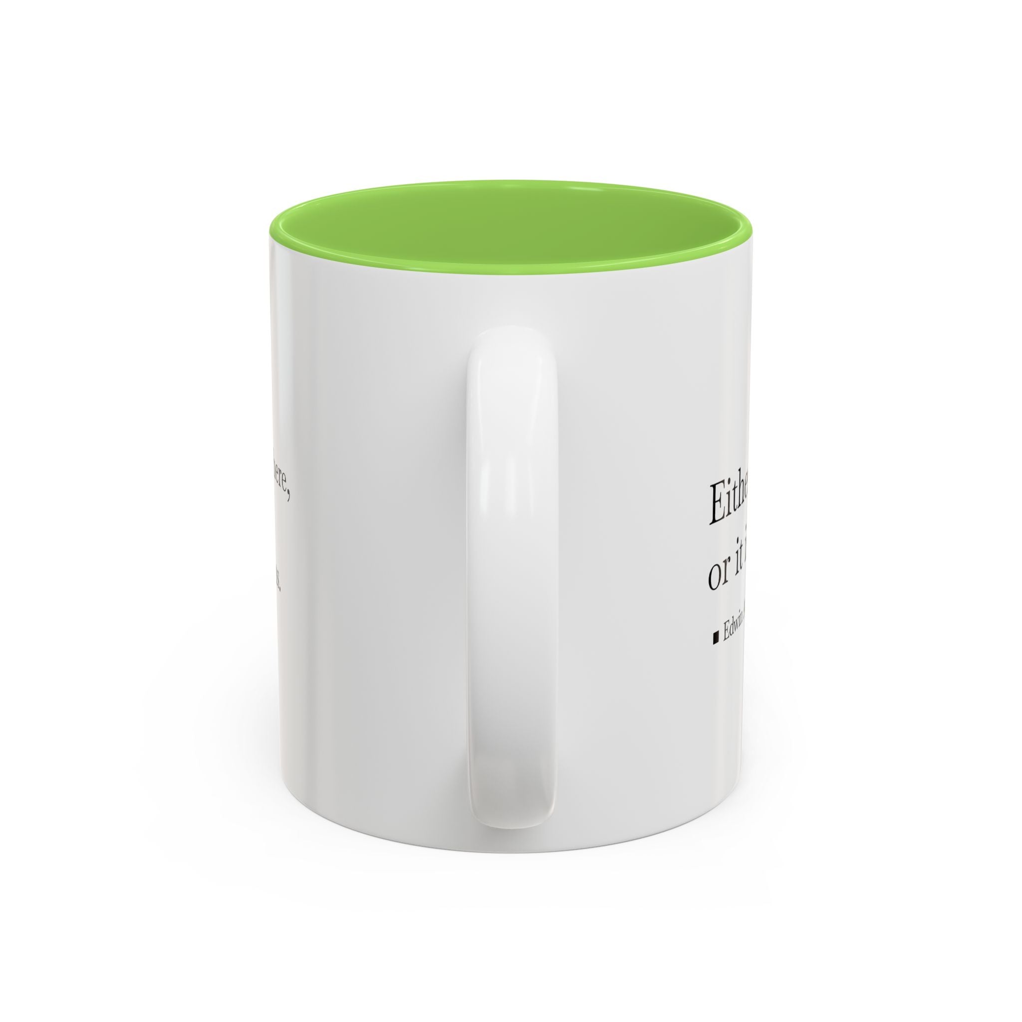 'Flatland' Quote Two-Tone Accent Coffee Mug