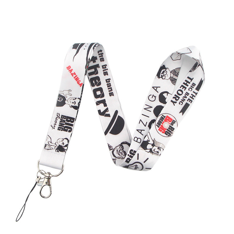 Ulticolor ID Card Mobile Phone Tag Hanging Neck Key Chain Lanyard