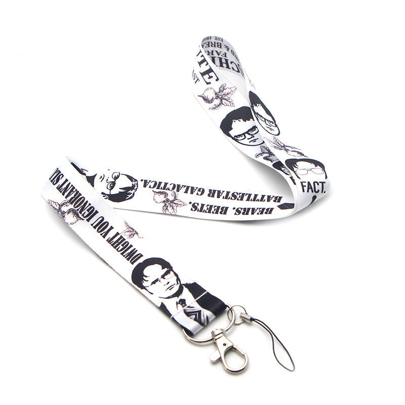 Ulticolor ID Card Mobile Phone Tag Hanging Neck Key Chain Lanyard