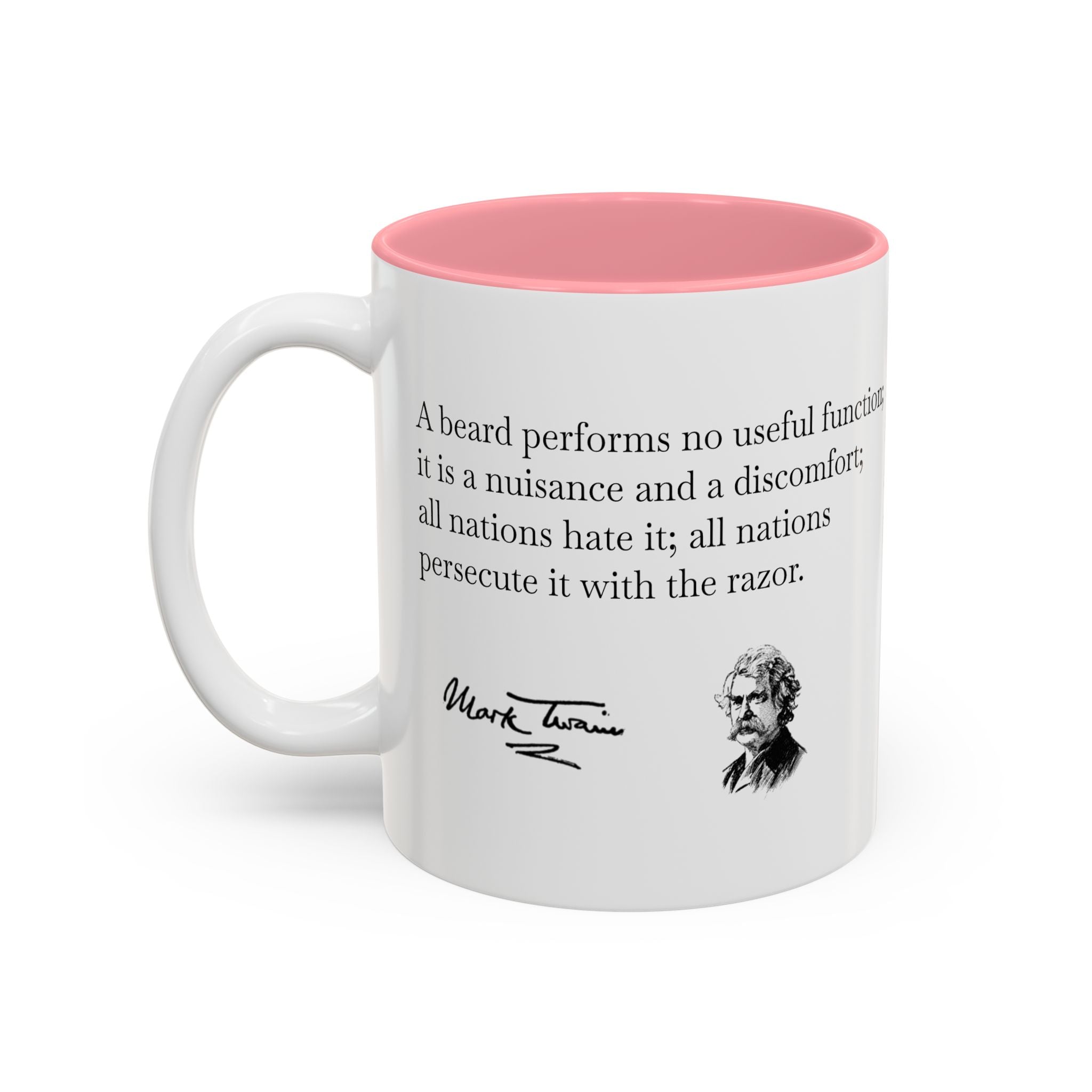Mark Twain Quote Accent Mug (Two-Tone, 11oz/15oz)
