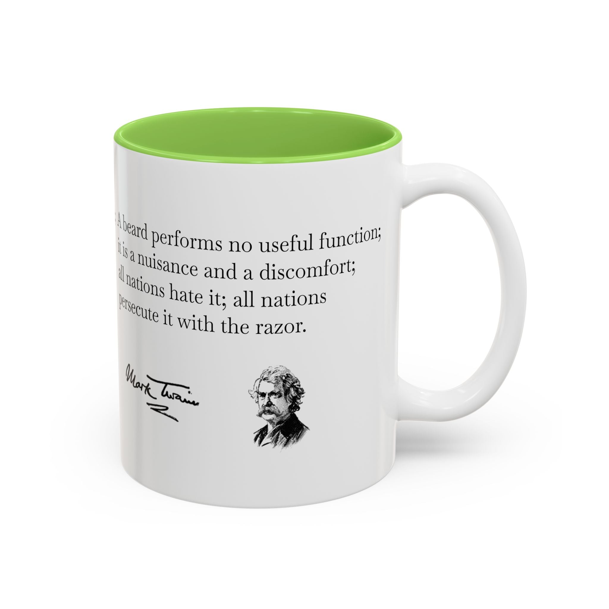 Mark Twain Quote Accent Mug (Two-Tone, 11oz/15oz)