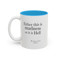 'Flatland' Quote Two-Tone Accent Coffee Mug