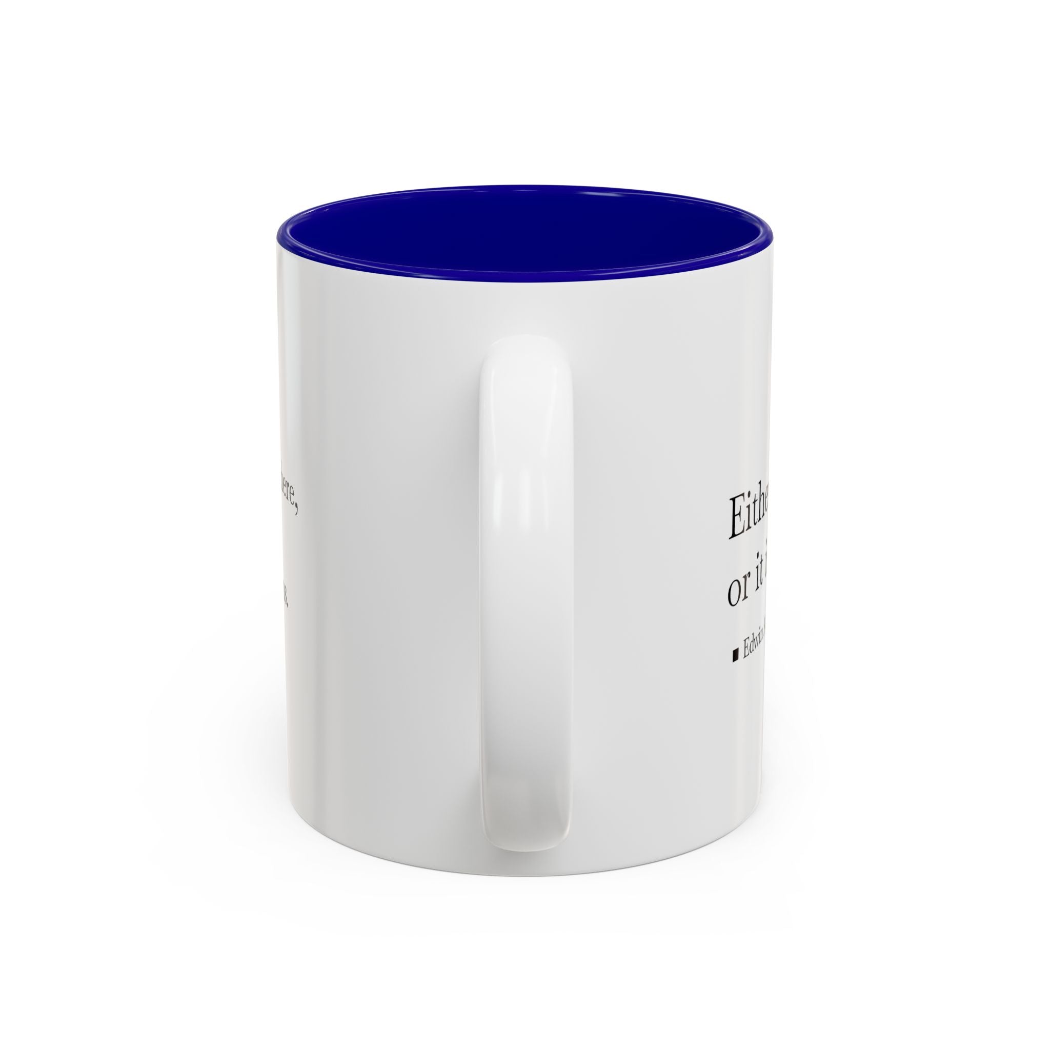 'Flatland' Quote Two-Tone Accent Coffee Mug