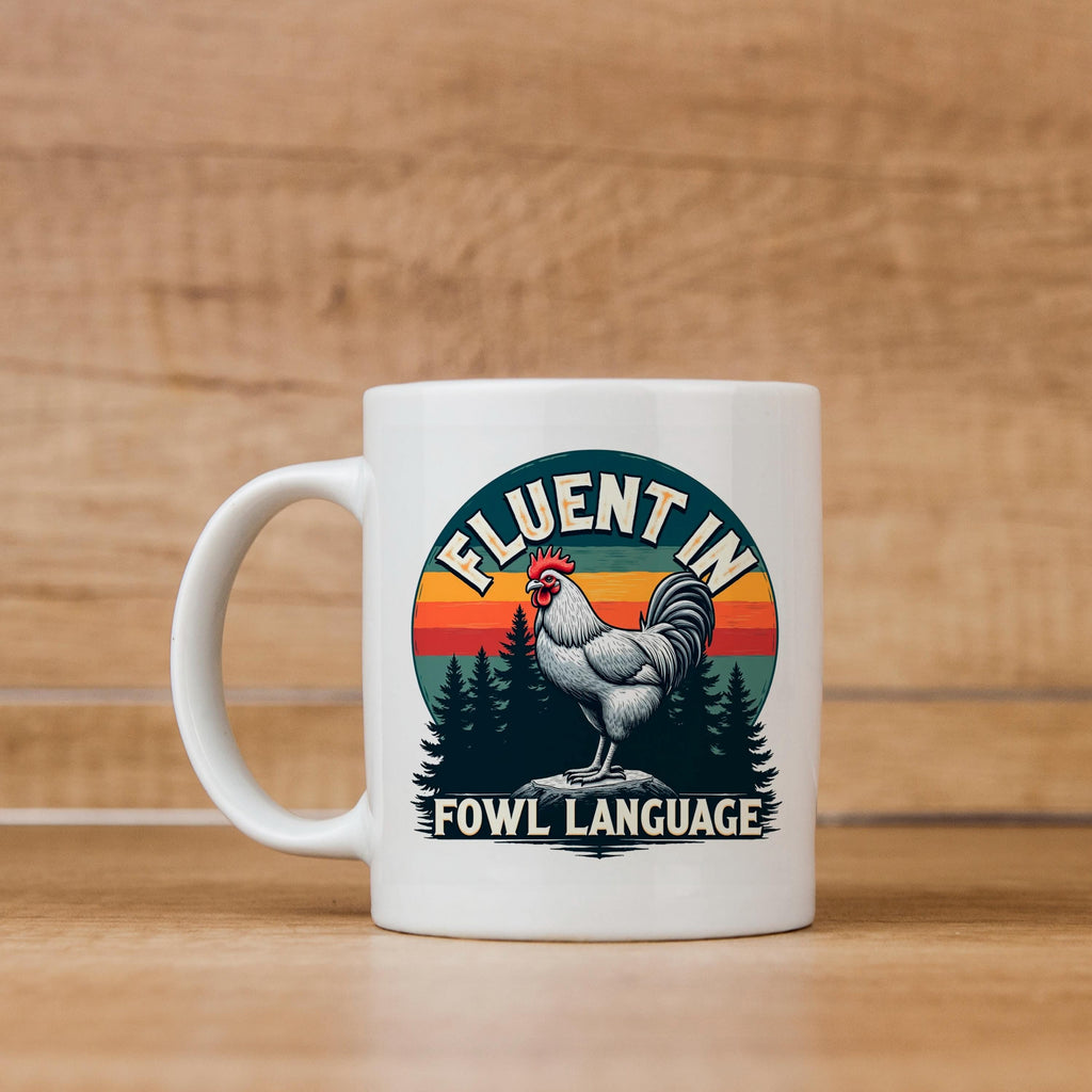Funny Chicken Coffee Cup - Farm Humor Mug With Rooster Design | Ceramic, Dishwasher Safe