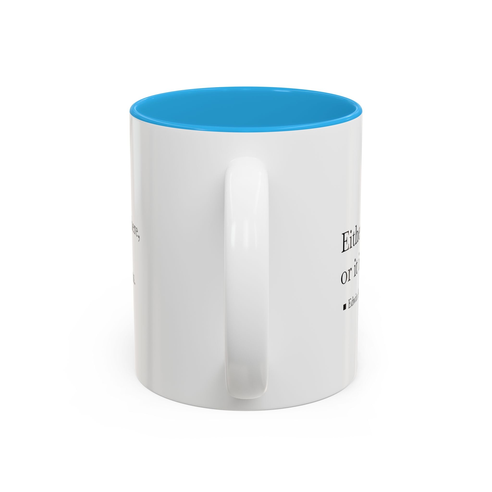 'Flatland' Quote Two-Tone Accent Coffee Mug