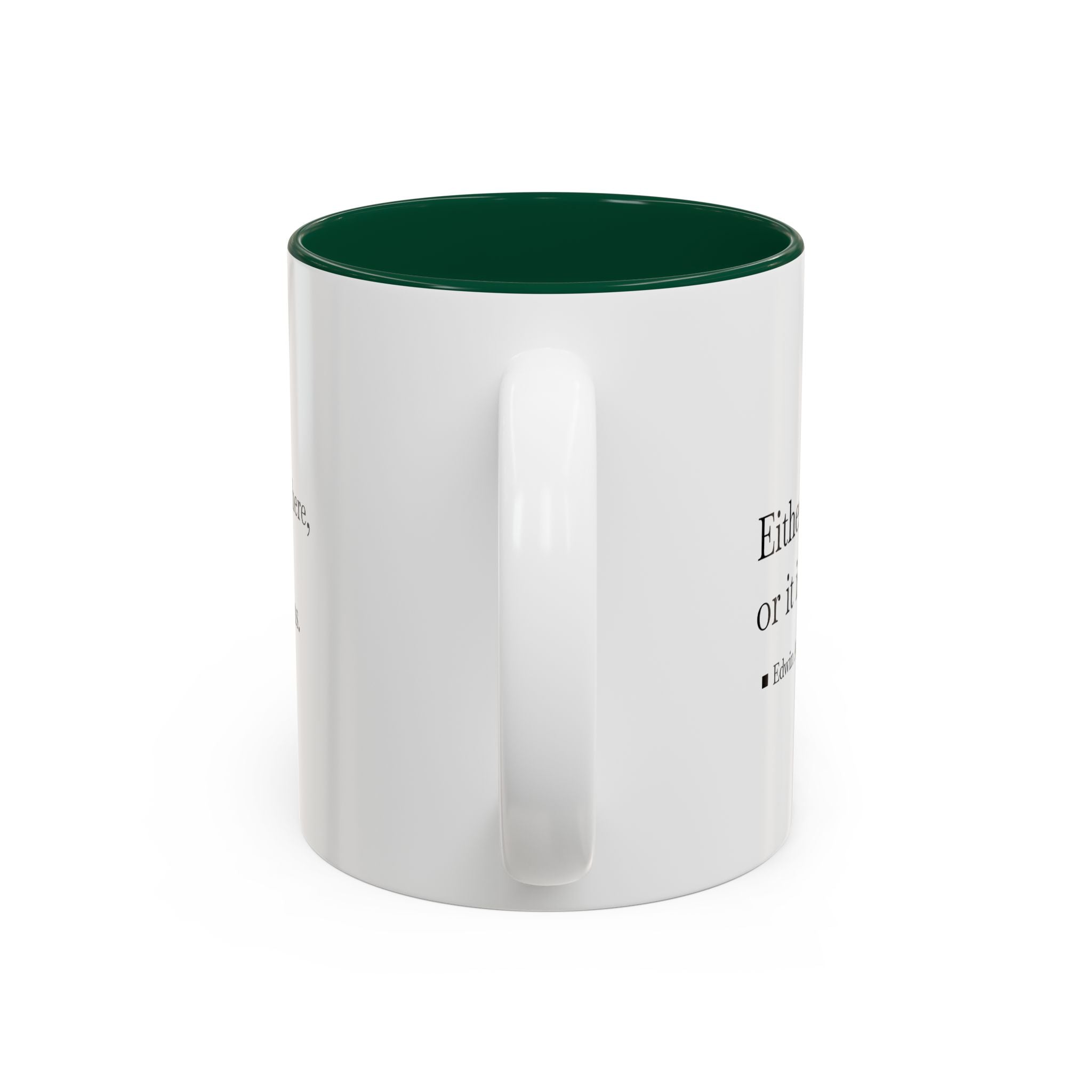 'Flatland' Quote Two-Tone Accent Coffee Mug