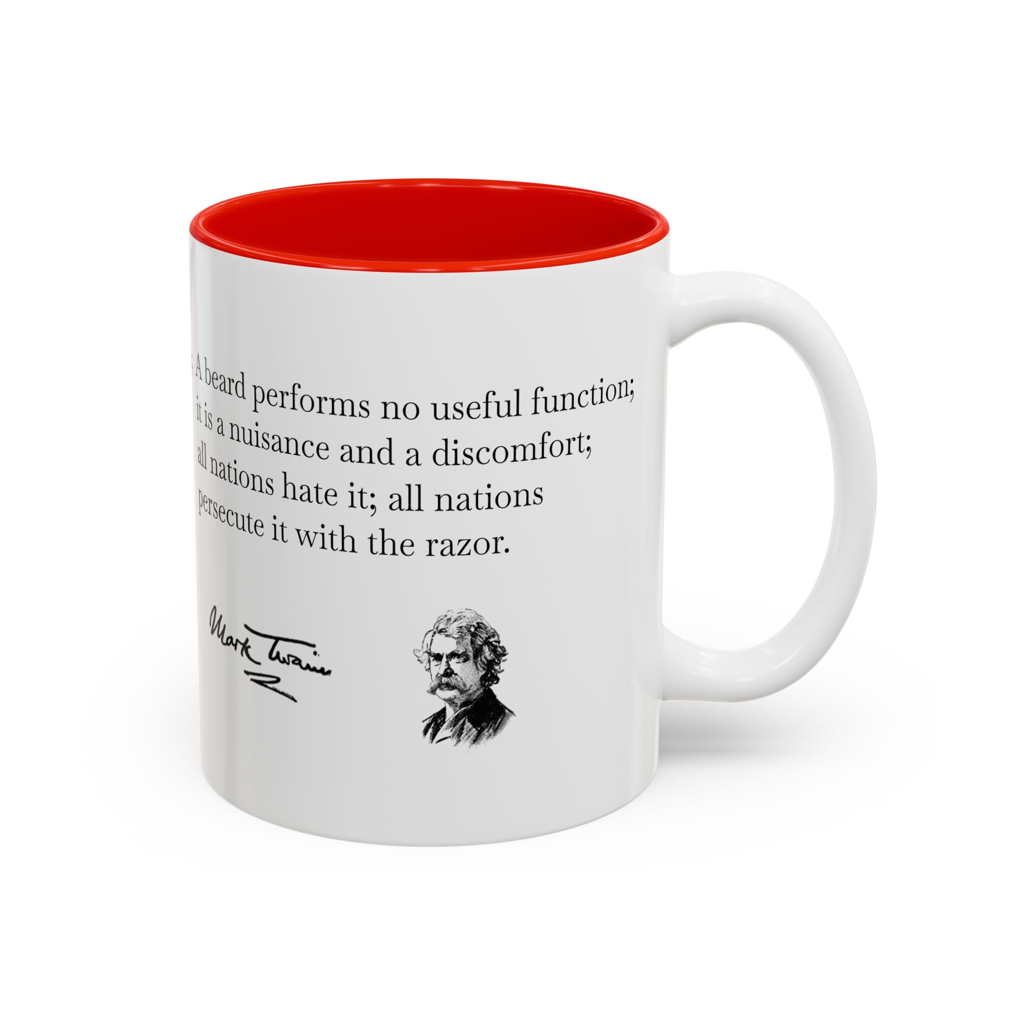Mark Twain Quote Accent Mug (Two-Tone, 11oz/15oz)