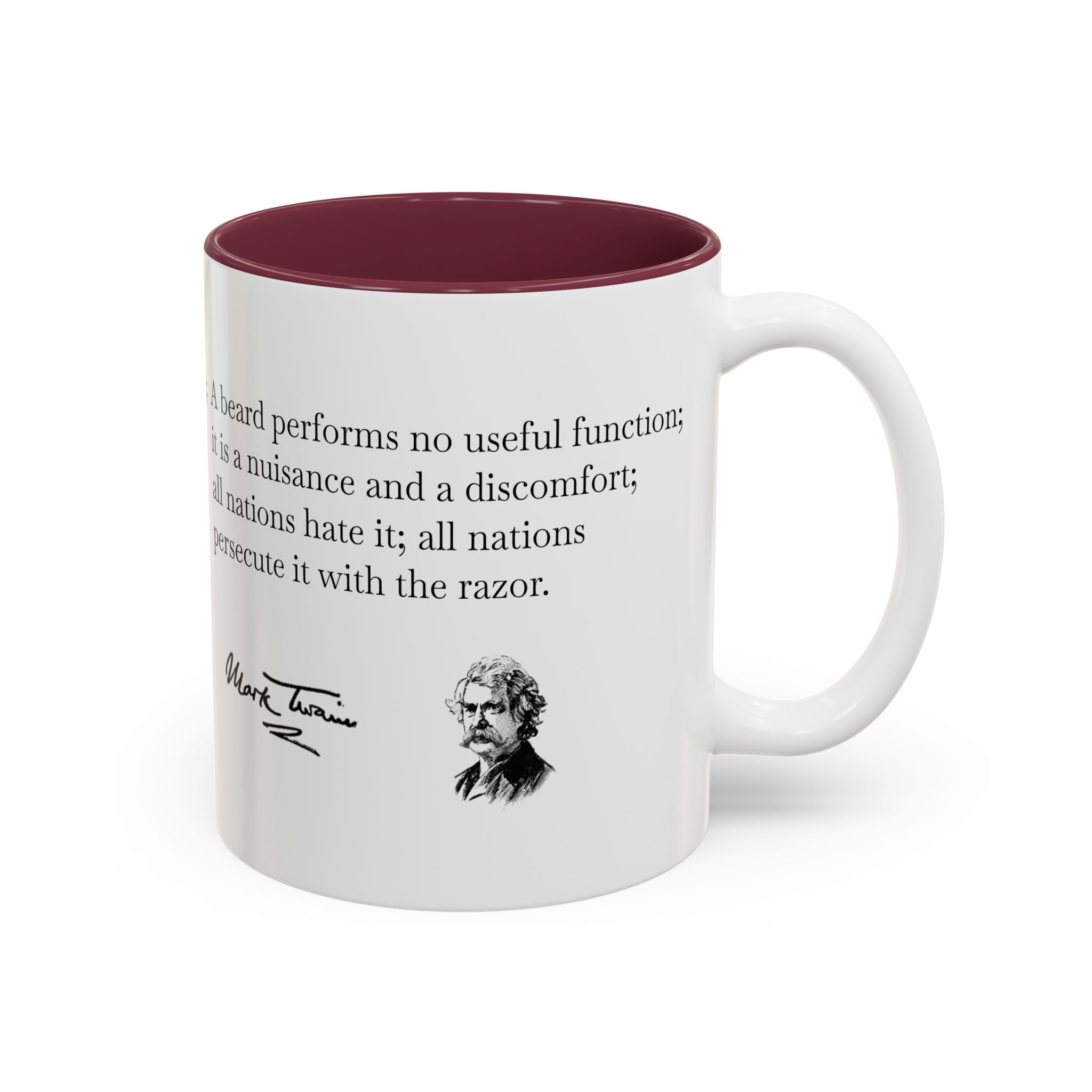 Mark Twain Quote Accent Mug (Two-Tone, 11oz/15oz)