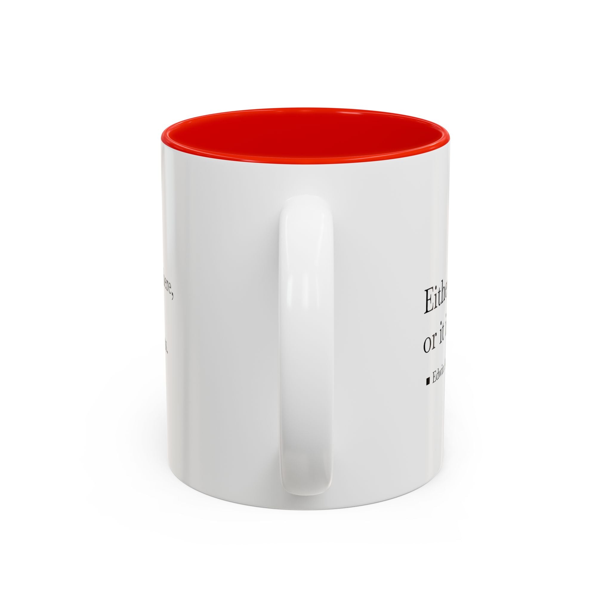 'Flatland' Quote Two-Tone Accent Coffee Mug