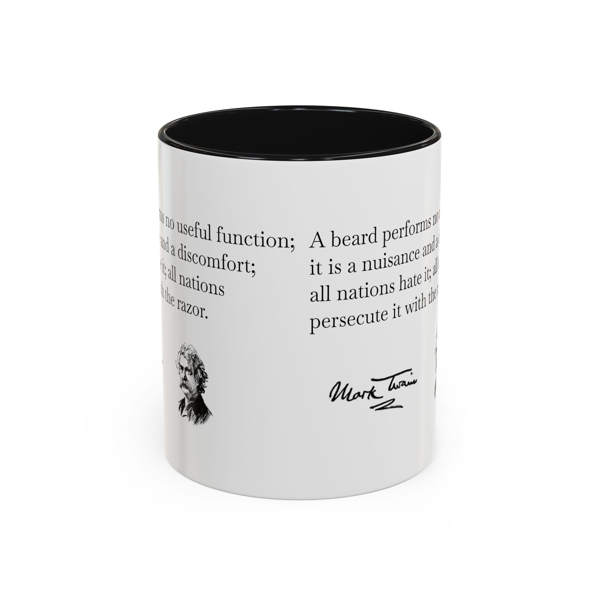 Mark Twain Quote Accent Mug (Two-Tone, 11oz/15oz)