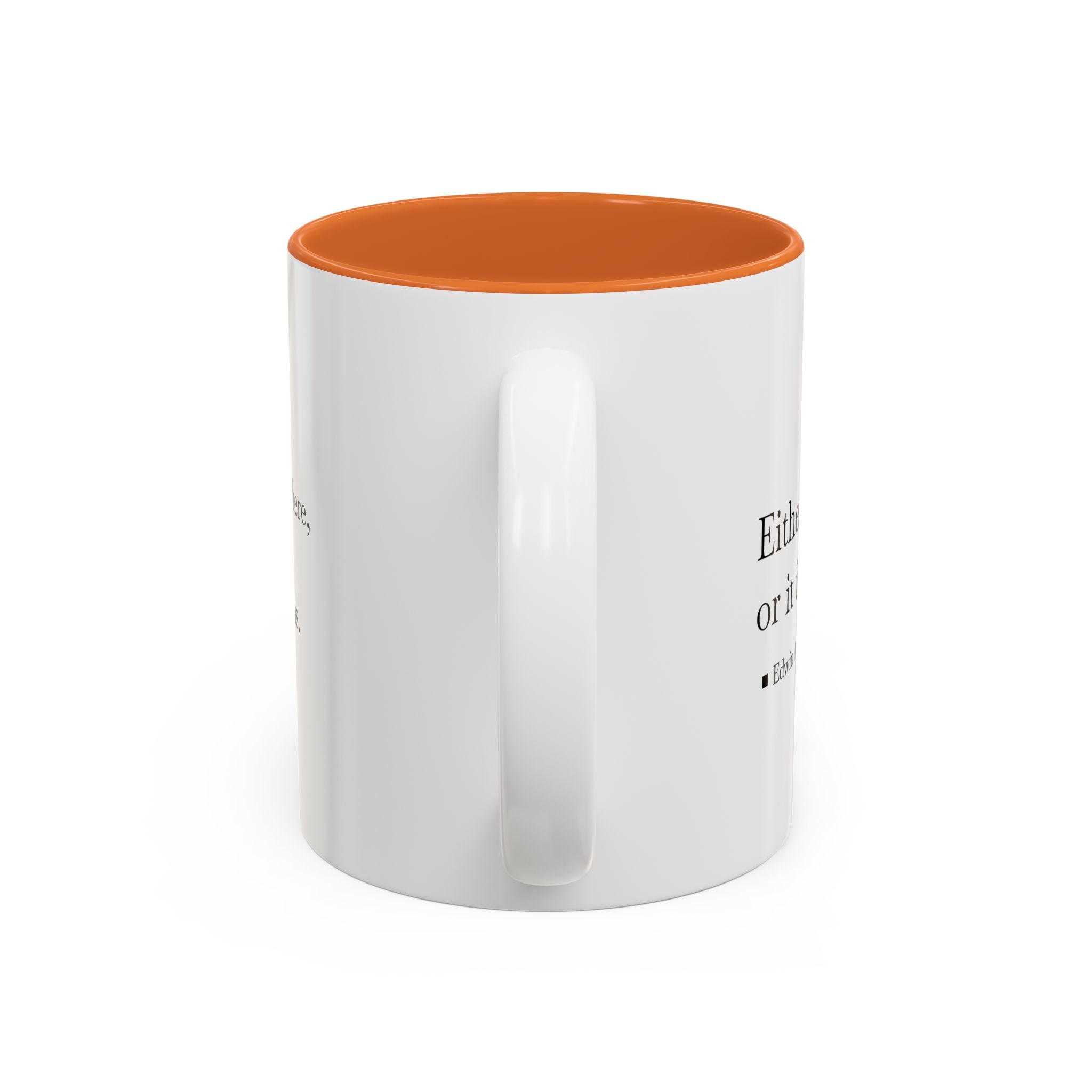'Flatland' Quote Two-Tone Accent Coffee Mug