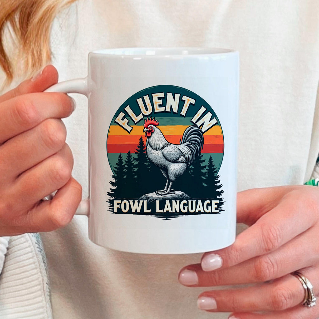 Funny Chicken Coffee Cup - Farm Humor Mug With Rooster Design | Ceramic, Dishwasher Safe