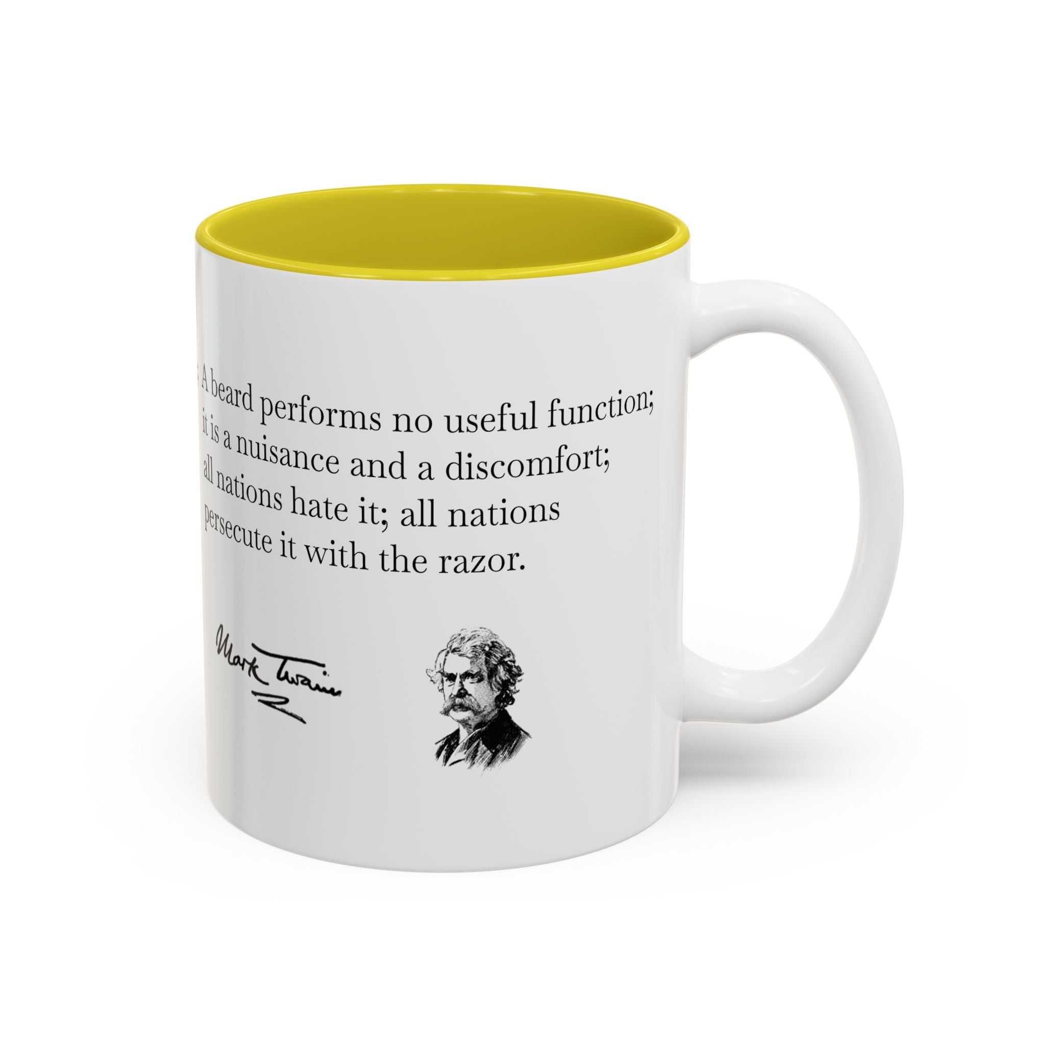 Mark Twain Quote Accent Mug (Two-Tone, 11oz/15oz)