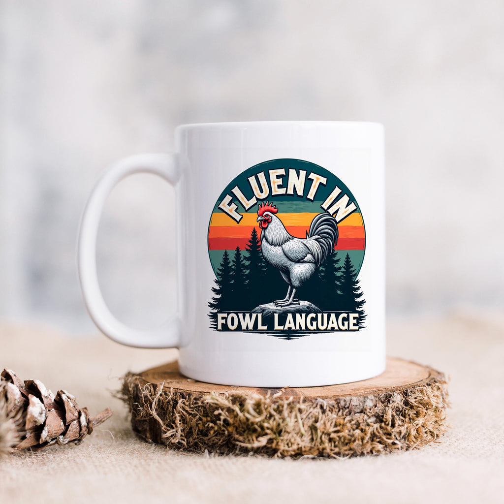 Funny Chicken Coffee Cup - Farm Humor Mug With Rooster Design | Ceramic, Dishwasher Safe