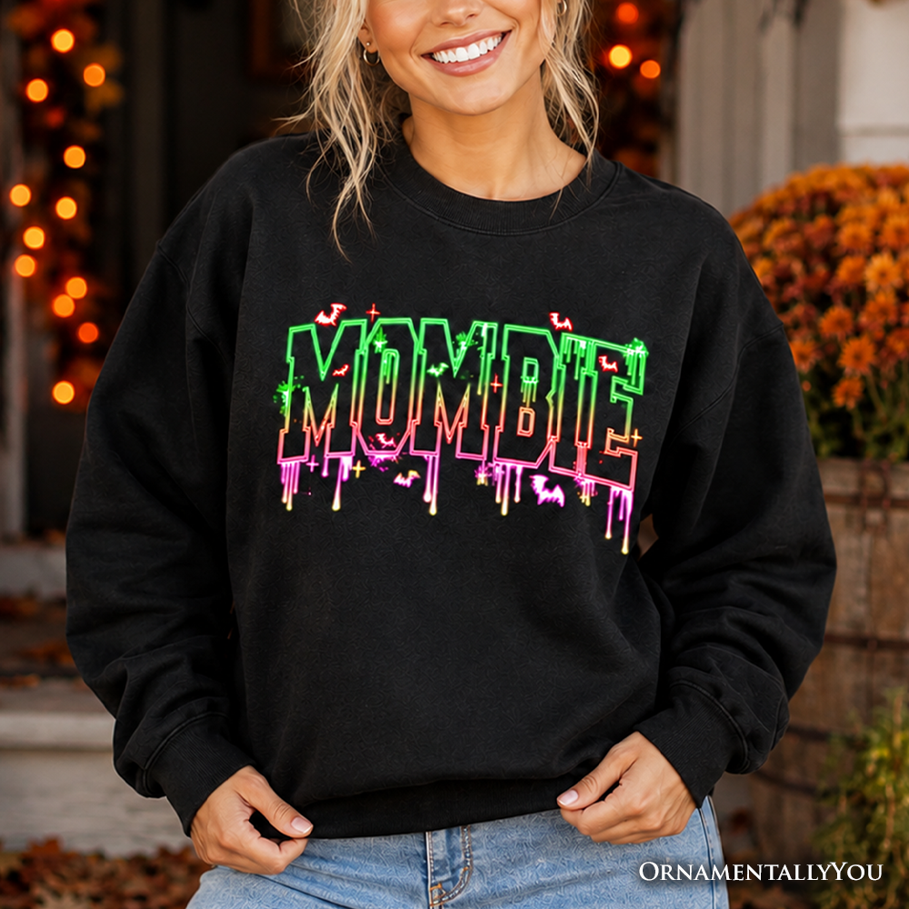 Mombie Halloween Sweatshirt, Funny Sweater for Spooky Moms