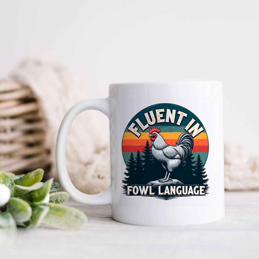 Funny Chicken Coffee Cup - Farm Humor Mug With Rooster Design | Ceramic, Dishwasher Safe