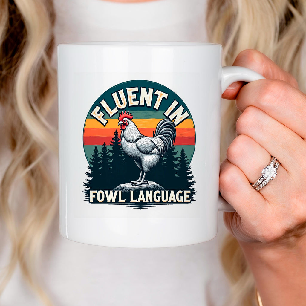 Funny Chicken Coffee Cup - Farm Humor Mug With Rooster Design | Ceramic, Dishwasher Safe